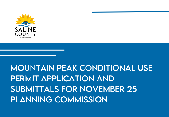 Mountain Peak Conditional Use Permit Application and Submittals for November 25 Planning Commission - News Image